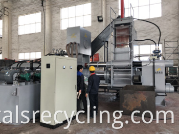 Y83W-630 Steel Scissel Chip Horizontal Briquette Machine for Recycling